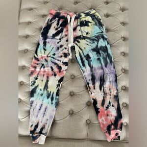Kids Vintage Havana tye dye sweatpants size small (7/8)